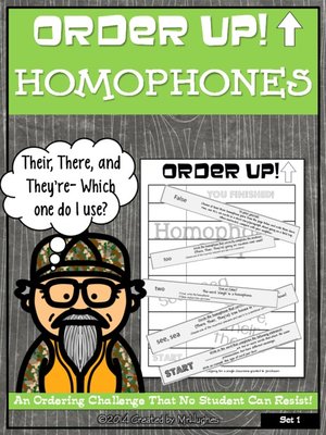 cover image of Order Up! Homophones Set 1